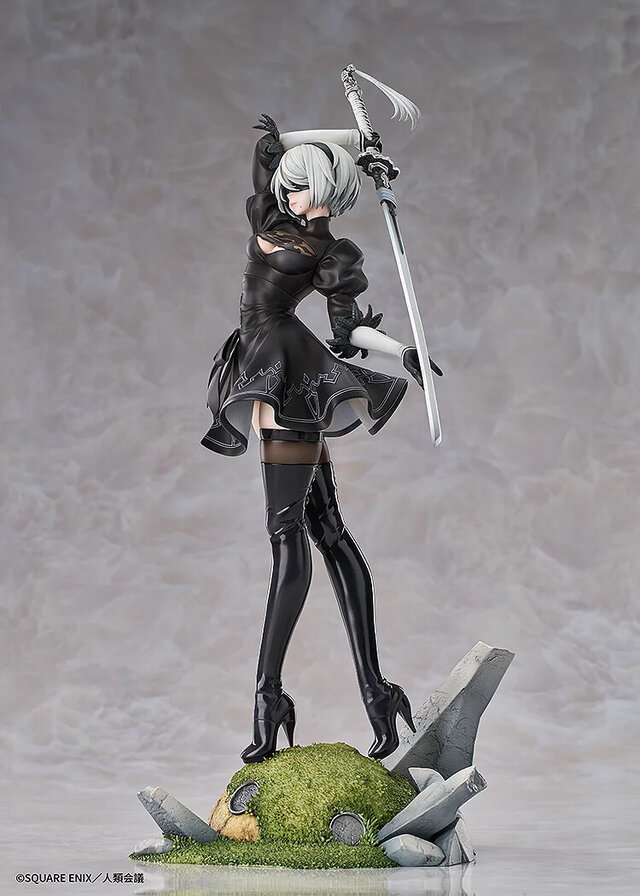 衣装から太ももがチラリ！「ニーアオートマタ」より「2B（ヨルハ二号B型）」が優雅な戦闘ポーズで立体化