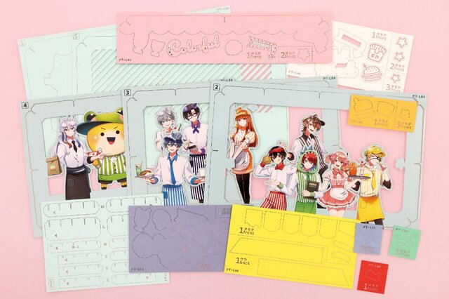 「カラフルピーチ」が可愛いペーパーシアター化！“ダイナー”をモチーフに「からぴち」メンバー勢揃いのファン必見アイテム