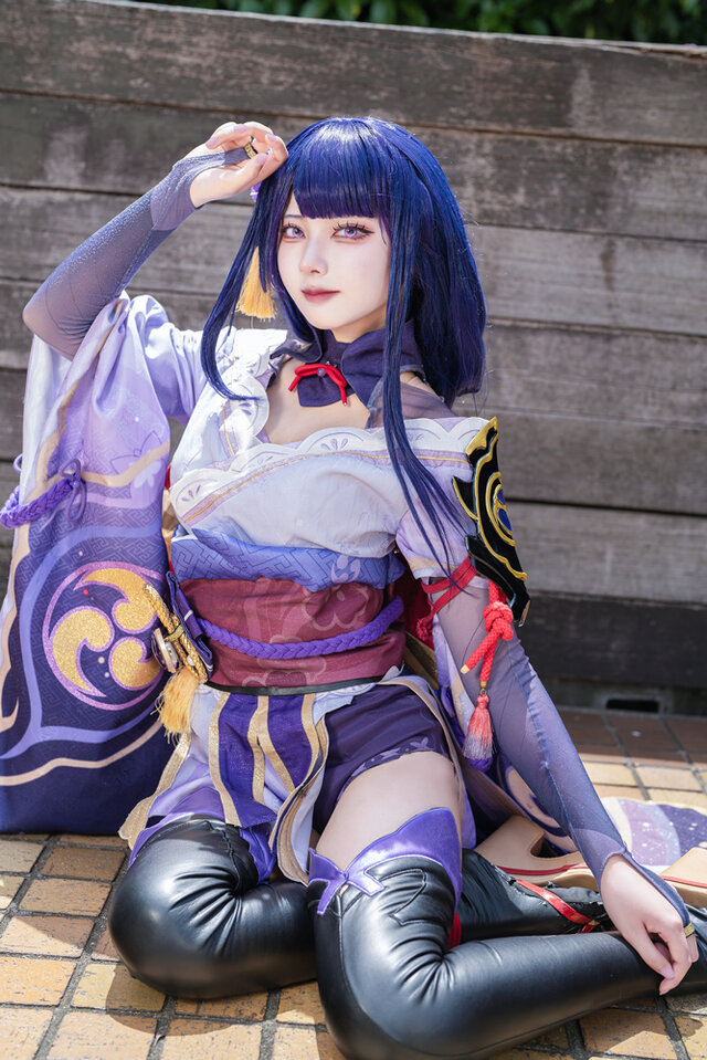 雷電将軍『原神』／くれは くく（X：@kuku_81cos）