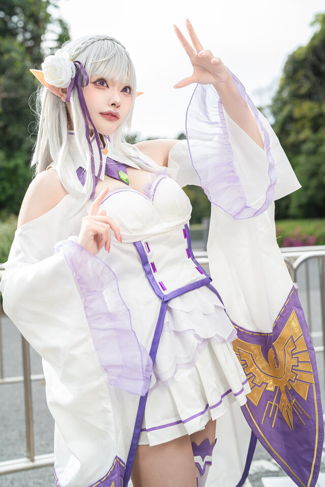 エミリア「Re:ゼロから始める異世界生活」／水羽えと（X：@Etocha_cos）