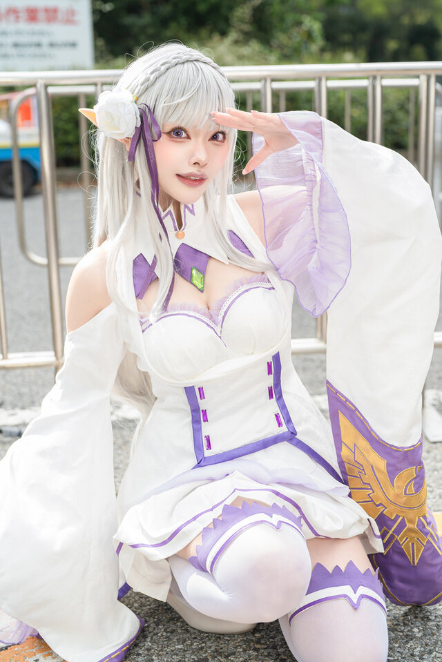 エミリア「Re:ゼロから始める異世界生活」／水羽えと（X：@Etocha_cos）