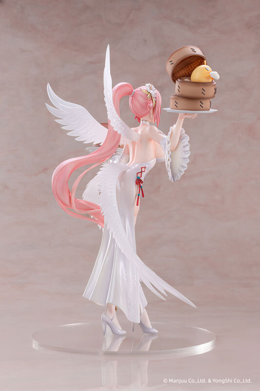 純白チャイナドレスの透け感…！『アズレン』より軽空母シーシュースが着せ替え「春告鳥の羽根は白く」モチーフで立体化