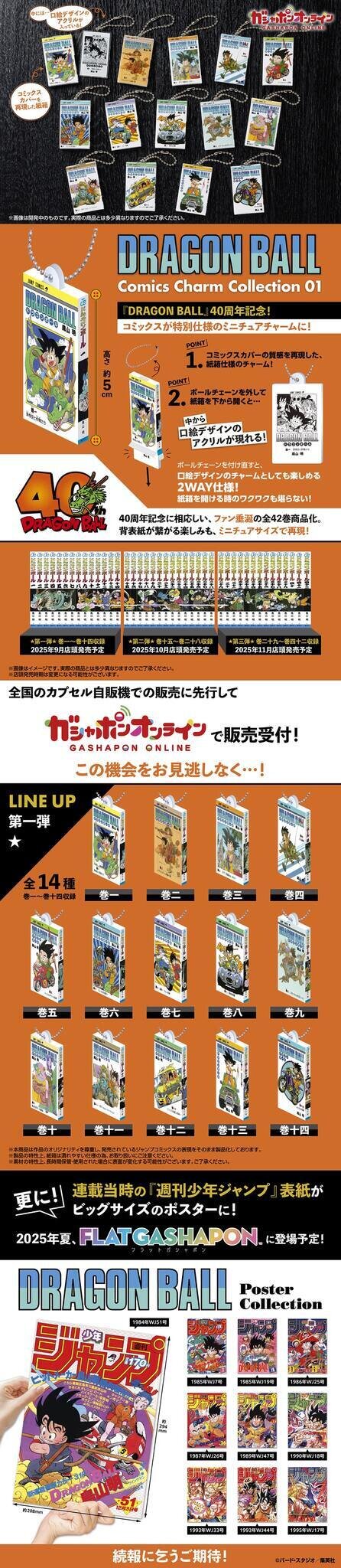 「ドラゴンボール」コミックスがミニチュア化！質感再現の紙箱仕様、中から口絵のアクリルが出てくるなど遊び心も抜群