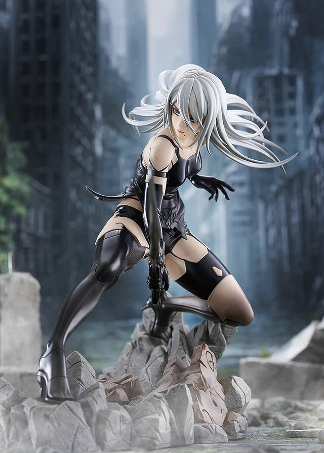 激しい戦闘の中で魅せるふともも！「ニーアオートマタ」より「A2」が四〇式戦術刀を構え、躍動感あるポージングで立体化