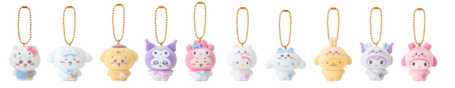 「ちいかわ」×「サンリオキャラクターズ」ペア同士がそれぞれになりきる！“ふわっふわもこもこ”衣装を纏った「うさぎ＆ポムポムプリン」など新作グッズ多数