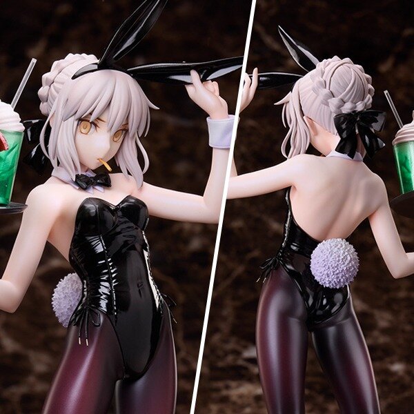 艶めく衣装と美脚にドキッ！『FGO』よりセイバーオルタがバニーVer.で立体化―手に持ったハンバーガーは圧倒的なボリューム