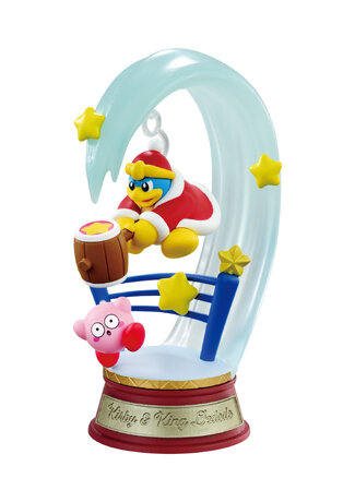 『星のカービィ』ゆらゆら揺れるインテリアフィギュア第3弾に、『64』カービィ＆リボン含む全6種！囚われたワドルディも助けたい