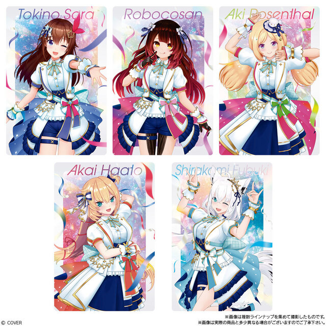 「ホロライブ」カード付きウエハース第3弾の全ラインナップ公開！メンバー49名の新規撮りおろし＆質問への手書き回答をプリント