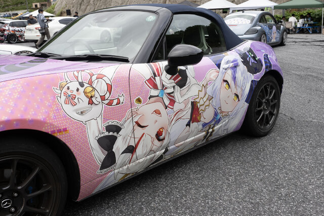 ホロライブ・ラプ様の痛車＆痛バイクが奥伊吹に集う！誕生日配信にあわせたファンの熱量が物凄かった【フォトレポ】
