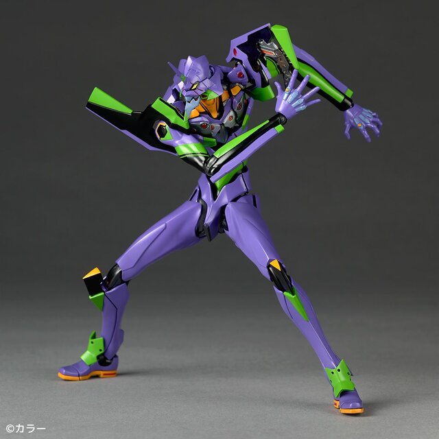 「エヴァ初号機」アクションフィギュアの決定版！A.Tフィールドの展開、“カシウスの槍”など劇中シーンを再現するオプションも充実