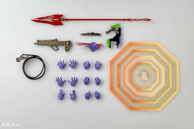 「エヴァ初号機」アクションフィギュアの決定版！A.Tフィールドの展開、“カシウスの槍”など劇中シーンを再現するオプションも充実