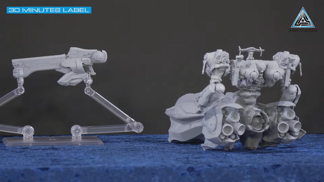 「30MM」に『アーマード・コア6』より「ARQUEBUS ADD VE-40A」ホバータンク装備機体が登場！全身の細かいディテールが圧巻