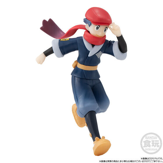 「ポケモンスケールワールド」ヒスイ地方から男の子トレーナー・テルとポケモン3匹が立体化！“ヒスイのすがた”バクフーン、ダイケンキ、ジュナイパーのセット