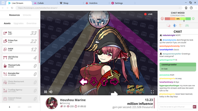 「宝鐘マリン」「がうる・ぐら」「森カリオペ」のサポートができる！ホロライブモチーフの新作クリッカーゲーム『Holoidle』が配信開始