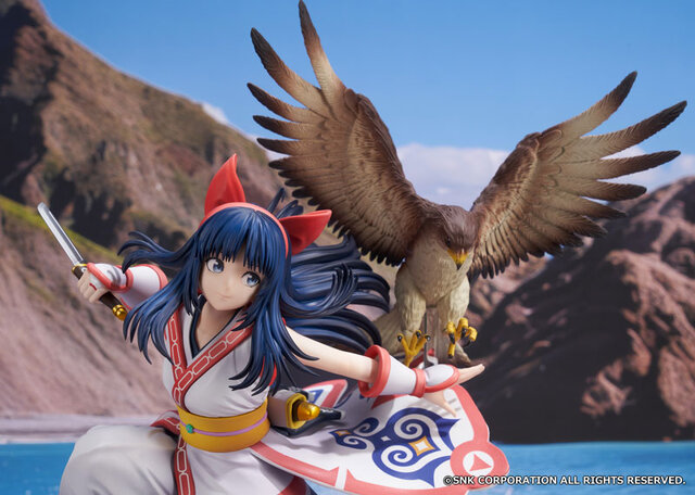 サムスピ屈指の美少女戦士「ナコルル」がフィギュア化！宝刀・チチウシ構える姿を再現、ダイナミックに翼広げる「ママハハ」も付属