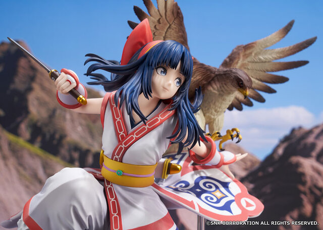 サムスピ屈指の美少女戦士「ナコルル」がフィギュア化！宝刀・チチウシ構える姿を再現、ダイナミックに翼広げる「ママハハ」も付属