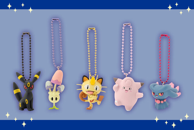 暗闇の中、ブラッキーの模様がほのかに光る！『ポケモン』カプセルトイ「蓄光フィギュアチャーム」が6月12日よりポケセンオンラインにて発売
