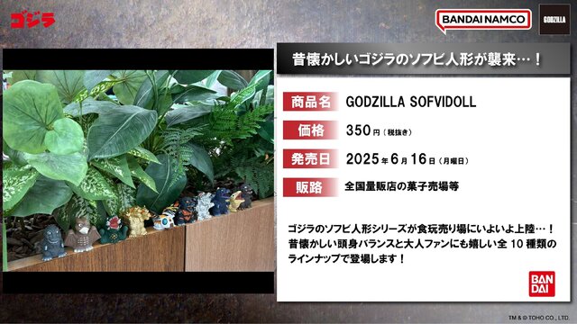 昔懐かしい「ゴジラ」ソフビ指人形！怪獣デザイナー・西川伸司氏がデフォルメしたキングギドラやモスラなど全10種