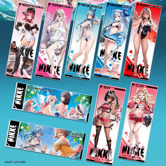『勝利の女神：NIKKE』全身の立ち絵イラストを使用！スーパークールタオルに、暑い季節にぴったりなデザイン全10種がラインナップ
