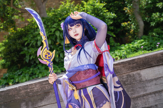 雷電将軍『原神』／くれは くく（X：@kuku_81cos）