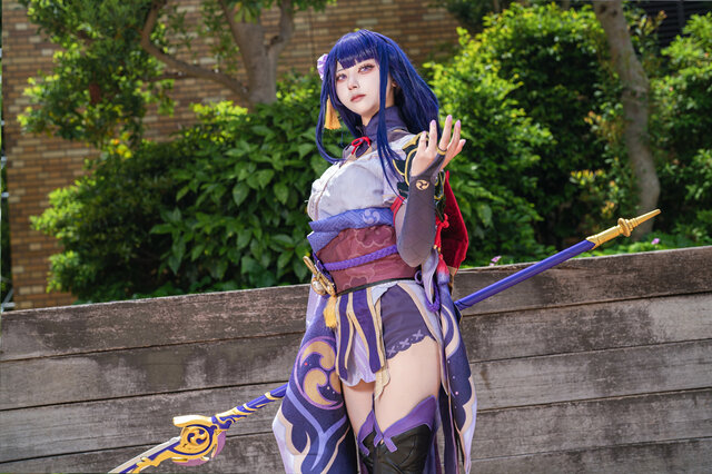 雷電将軍『原神』／くれは くく（X：@kuku_81cos）