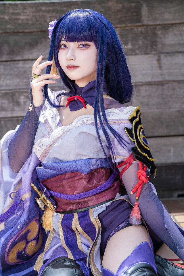 雷電将軍『原神』／くれは くく（X：@kuku_81cos）