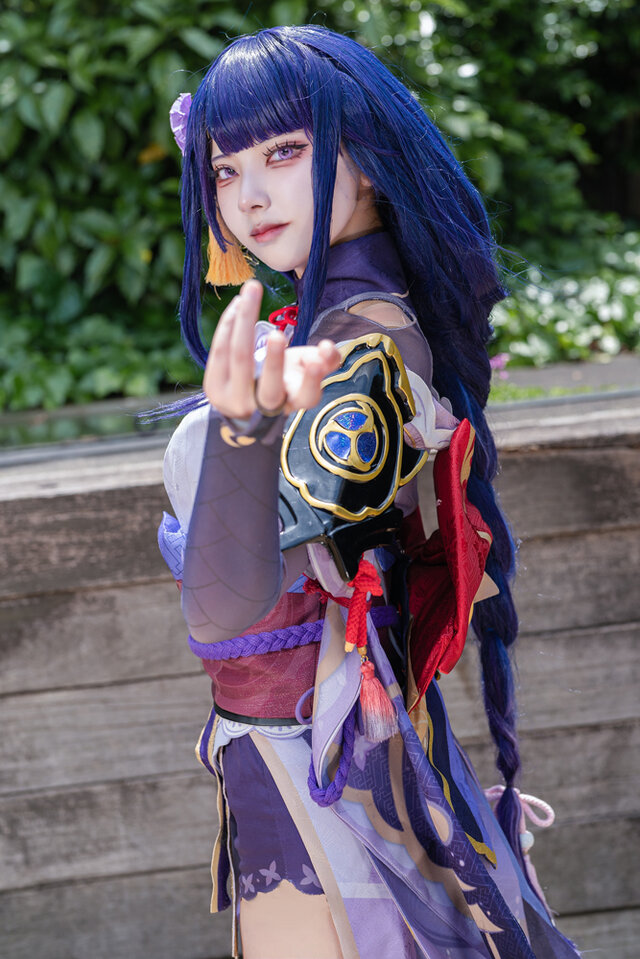 雷電将軍『原神』／くれは くく（X：@kuku_81cos）