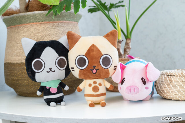 「こんがり肉」が大きなサイズのクッションに！アイルーやプーギーなど『モンハン』シリーズのマスコットがプライズ化