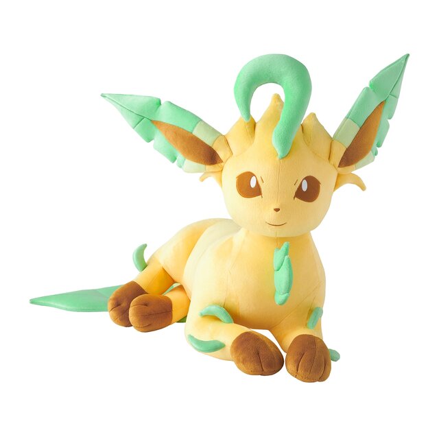意外とデカい…！ 『ポケモン』等身大のイーブイフレンズぬいぐるみ第3弾が受付開始―今回はリーフィア、グレイシア、ニンフィアの3種類