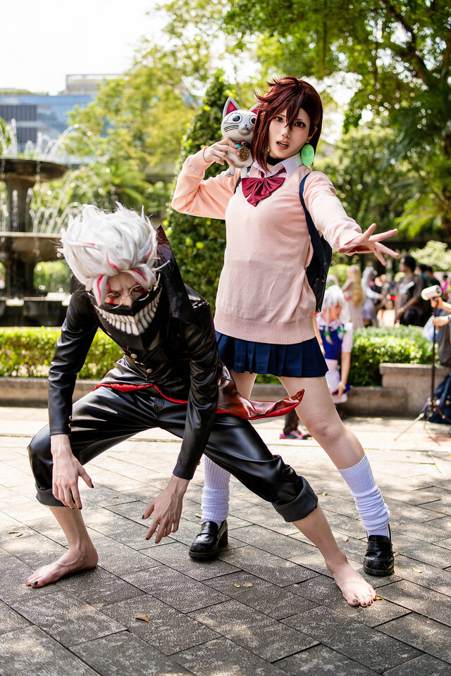 オカルン：きょへ（X：@cos_khy）、綾瀬 桃：ゆう（X：@yu_know_what）