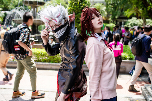 オカルン：きょへ（X：@cos_khy）、綾瀬 桃：ゆう（X：@yu_know_what）