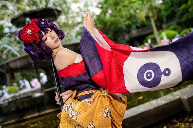 葛飾北斎『Fate/Grand Order』／四巫日モミ（X：@momihi__44、Instagram：momihi__444）