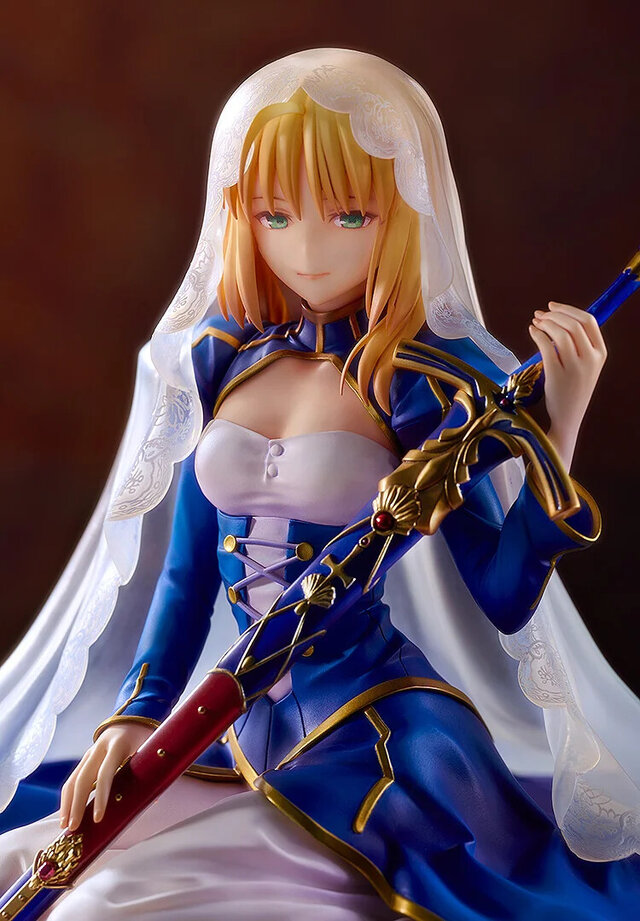 聖剣を抱えた姿が神々しい……！『Fate/stay night』原点の物語「Garden of Avalon」より、セイバーがスケールフィギュア化