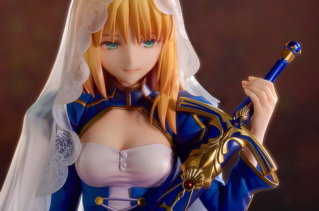 聖剣を抱えた姿が神々しい……！『Fate/stay night』原点の物語「Garden of Avalon」より、セイバーがスケールフィギュア化