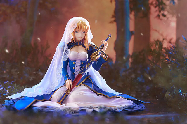 聖剣を抱えた姿が神々しい……！『Fate/stay night』原点の物語「Garden of Avalon」より、セイバーがスケールフィギュア化