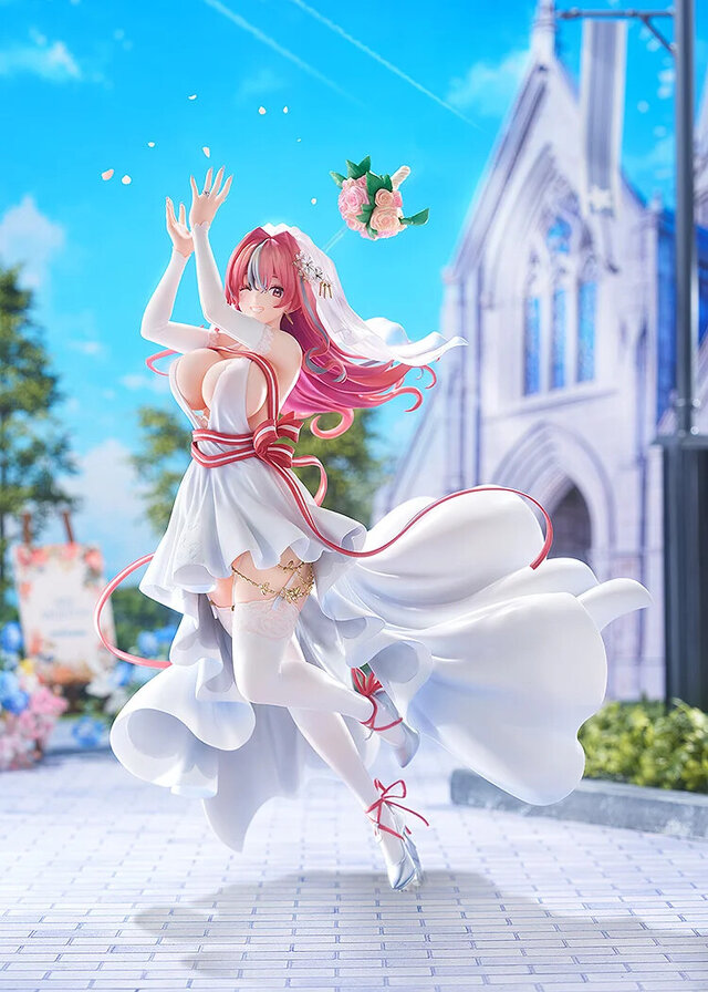 ボリューム満点…！『アズレン』より「ブレマートン」が純白の美しいウェディングドレス姿で1/7スケールフィギュア化