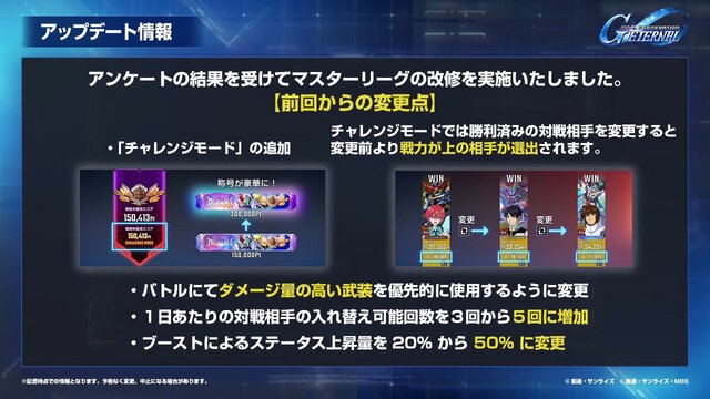 『Gジェネ エターナル』SEED DESTINY、逆襲のシャア、SDガンダム外伝など5作品が順次参戦へ―それぞれの開発可能ユニットも一部公開【生放送まとめ】