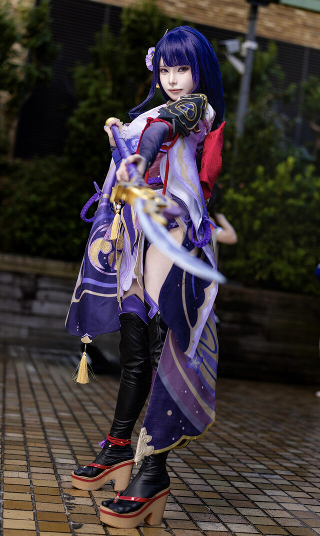 雷電将軍／めあり（X：@eve_177cm173cm）、撮影：HIRO（X：@mikarika_hiro）