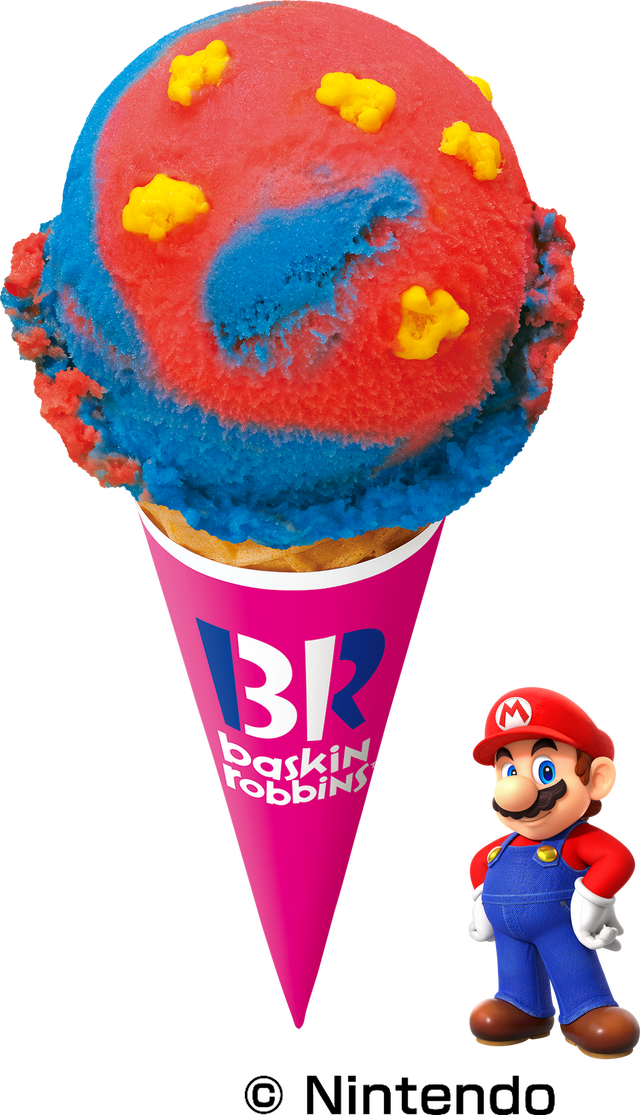 『スーパーマリオ』×「サーティワン」コラボが7月1日から開催！マリオカラーの新フレーバー、“ハテナブロック”カップ付きサンデーなど盛り沢山