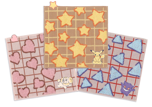 『ポケモン』デザインのタオル美術館新商品が可愛い！ピカチュウ、ゲンガー、イーブイなど勢揃い