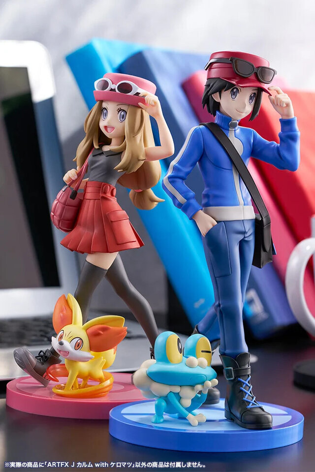 『ポケモンX・Y』並べて飾りたい「セレナ」「カルム」1/8スケールフィギュアが予約受付中！それぞれにフォッコ、ケロマツが付属