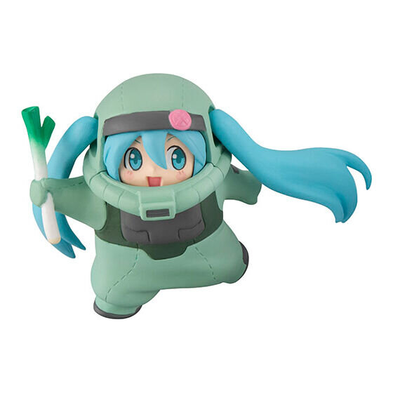 シャアザクぐるみ着た「初音ミク」が反則級の可愛さ！「45周年ガンダム」コラボイラストがガシャポンでフィギュア化