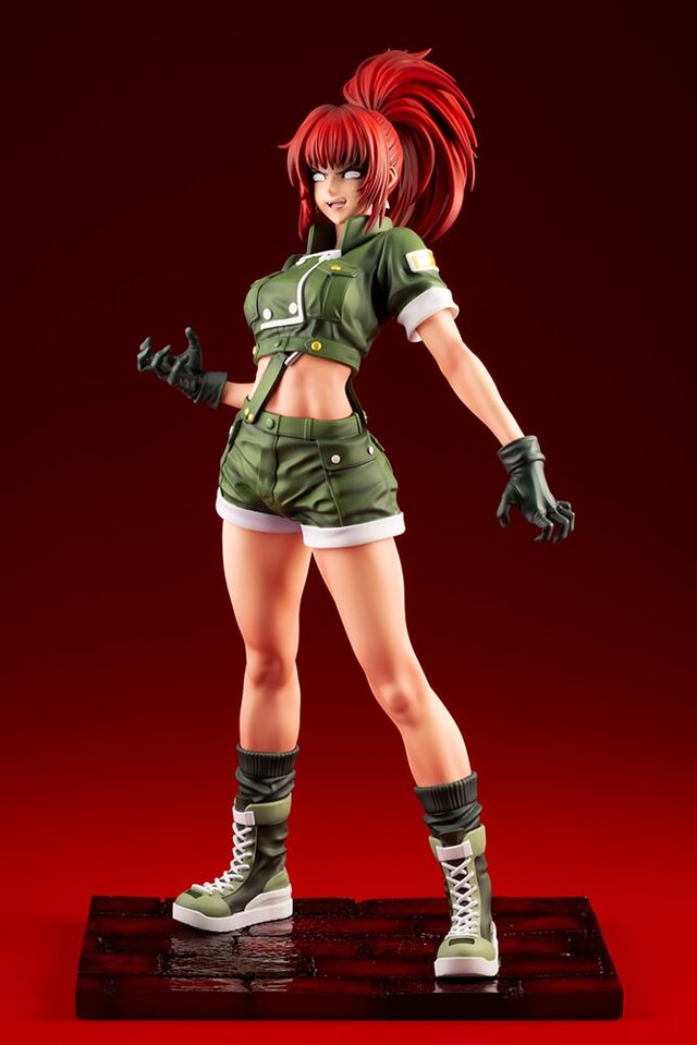 『KOF』より「覚醒レオナ」が山下しゅんや氏の描きおろしで立体化！狂気の表情や深紅の髪、全体の影塗装でただならぬ雰囲気に