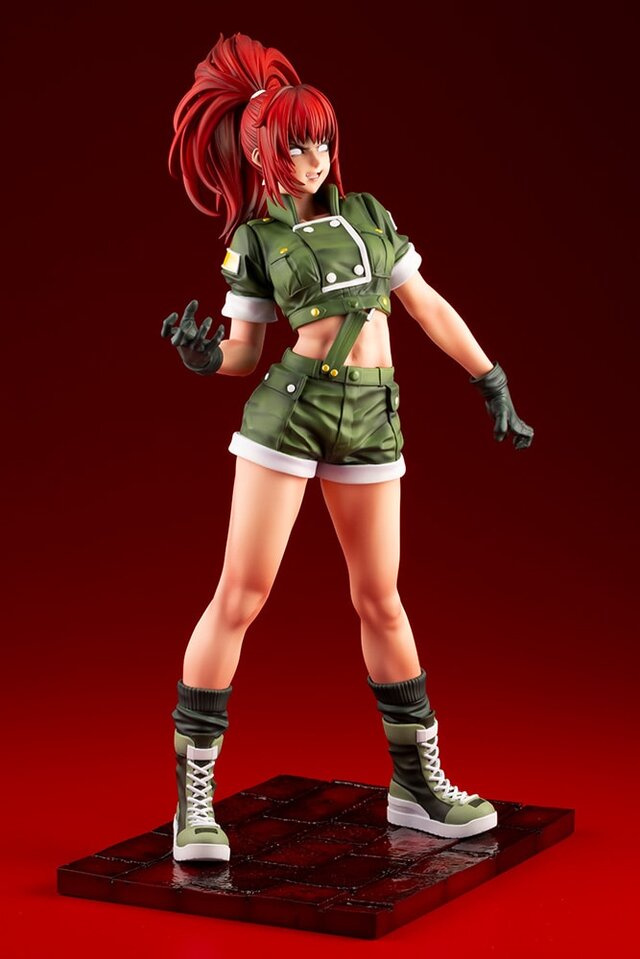 『KOF』より「覚醒レオナ」が山下しゅんや氏の描きおろしで立体化！狂気の表情や深紅の髪、全体の影塗装でただならぬ雰囲気に