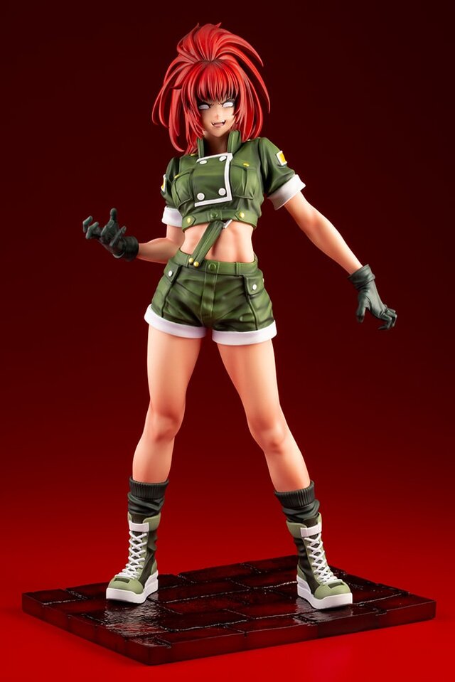 『KOF』より「覚醒レオナ」が山下しゅんや氏の描きおろしで立体化！狂気の表情や深紅の髪、全体の影塗装でただならぬ雰囲気に