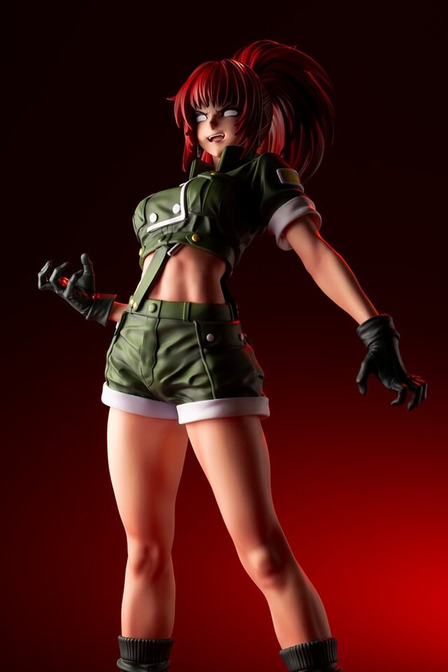 『KOF』より「覚醒レオナ」が山下しゅんや氏の描きおろしで立体化！狂気の表情や深紅の髪、全体の影塗装でただならぬ雰囲気に