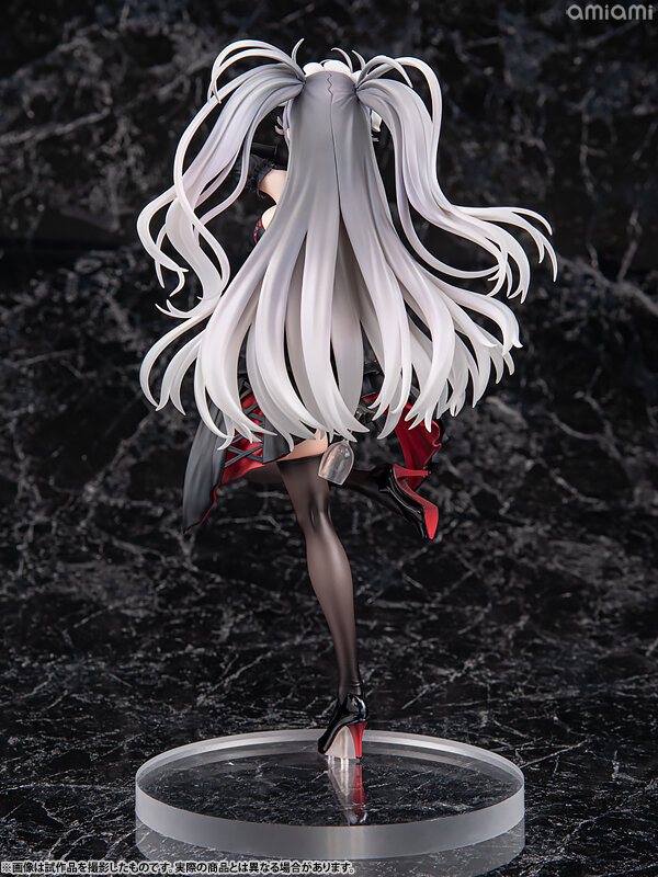 悪戯っぽく微笑む口元から舌先がチラリ…『アズレン』より「プリンツ・オイゲン：この夜に酔いしれ」フィギュアがクールでミステリアス