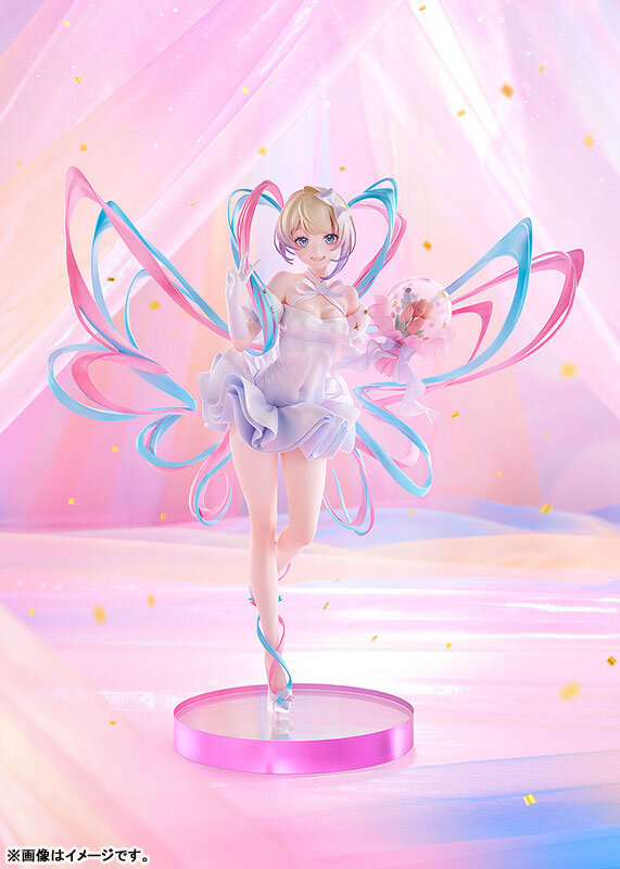 「ニディガ展2」で披露された“超てんちゃん”パーティドレス姿がフィギュアに！特徴的なツインテールやオーロラのような光沢にドキドキ