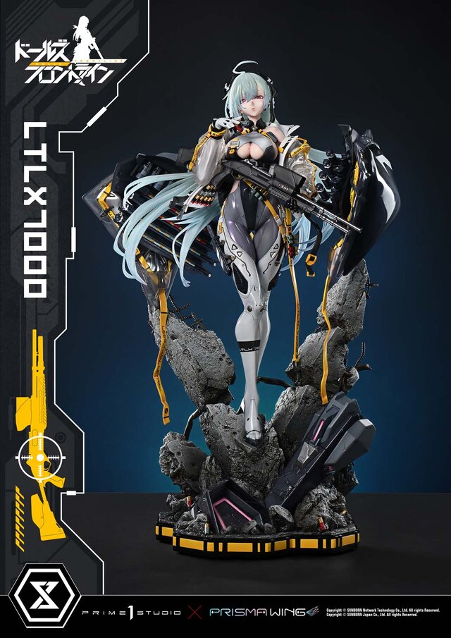 ボディラインに目を引かれる！『ドルフロ』より「LTLX7000」の超精巧なスタチューが予約受付開始―特製ベースの瓦礫など存在感溢れる造形