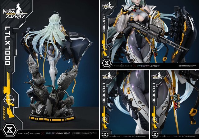 ボディラインに目を引かれる！『ドルフロ』より「LTLX7000」の超精巧なスタチューが予約受付開始―特製ベースの瓦礫など存在感溢れる造形